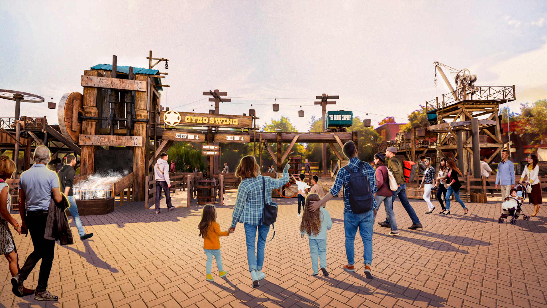 sky sifter attraction queueline design theme park by Leisure Expert Group